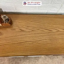 جاکفشی چوب و MDF مدل 141 سهیل (جاکفشی گردویی کرم روکش طبیعی چوب بلوط)