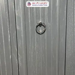 جاکفشی چوب و MDF مدل 141 سهیل (جاکفشی گردویی کرم روکش طبیعی چوب بلوط)