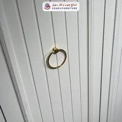 جاکفشی چوب و MDF مدل 141 سهیل (جاکفشی گردویی کرم روکش طبیعی چوب بلوط)