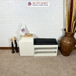 جاکفشی نشیمن دار تمام ام دی اف MDF با روکش سهیل (سه رنگ)