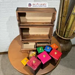 پاسماوری چوبی بزرگ جا ادویه چوبی سهیل - صنایع چوب و فلز سهیل