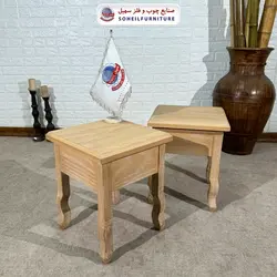 میز بغل مبلی چوبی 142 جدید(روکش طبیعی چوب بلوط) - صنایع چوب و فلز سهیل