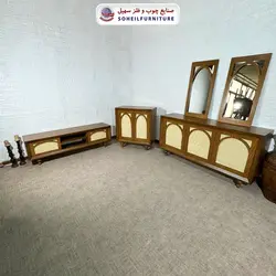 جاکفشی حصیری چوب و MDF مدل 134 سهیل (روکش طبیعی چوب بلوط حصیربافت) - صنایع چوب و فلز سهیل