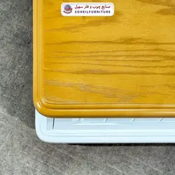 میز جلومبلی چوبی مدرن کشو دار مدل 140 سهیل (روکش طبیعی چوب بلوط) - صنایع چوب و فلز سهیل
