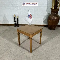 میز عسلی (بغل مبل) چوبی مدل سارینا سهیل (روکش طبیعی چوب) - صنایع چوب و فلز سهیل