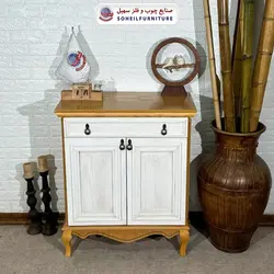 جاکفشی نئو کلاسیک چوب و MDF مدل 139 سهیل (روکش طبیعی چوب بلوط) - صنایع چوب و فلز سهیل