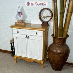 جاکفشی نئو کلاسیک چوب و MDF مدل 139 سهیل (روکش طبیعی چوب بلوط) - صنایع چوب و فلز سهیل