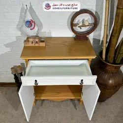 جاکفشی نئو کلاسیک چوب و MDF مدل 139 سهیل (روکش طبیعی چوب بلوط) - صنایع چوب و فلز سهیل