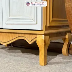 جاکفشی نئو کلاسیک چوب و MDF مدل 139 سهیل (روکش طبیعی چوب بلوط) - صنایع چوب و فلز سهیل