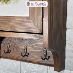 جاکلیدی دیواری چوبی فانتزی مدل 1202 سهیل