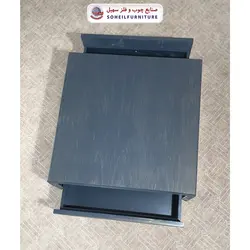 میز جلومبلی چوبی مدرن کشو دار مدل ۱۳۰ سهیل (روکش طبیعی چوب بلوط)