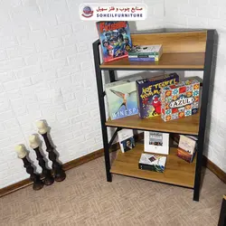 استند کتابخانه MDF و فلز سهیل مدل 435