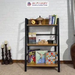 استند کتابخانه MDF و فلز سهیل مدل 435