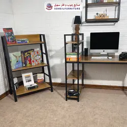 استند کتابخانه MDF و فلز سهیل مدل 435