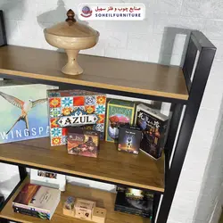 استند کتابخانه MDF و فلز سهیل مدل 435