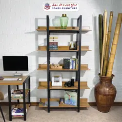 استند کتابخانه MDF و فلز سهیل مدل 414