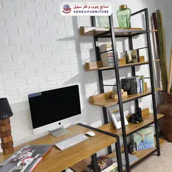 استند کتابخانه MDF و فلز سهیل مدل 414