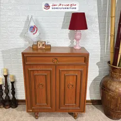 جاکفشی چوب و MDF کشو دار مدل 135 سهیل (روکش طبیعی چوب بلوط)