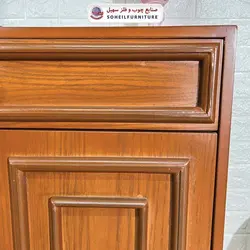 جاکفشی چوب و MDF کشو دار مدل 135 سهیل (روکش طبیعی چوب بلوط)
