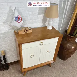 جاکفشی چوب و MDF کشو دار مدل 133 سهیل (روکش طبیعی چوب بلوط)