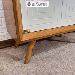جاکفشی چوب و MDF کشو دار مدل 133 سهیل (روکش طبیعی چوب بلوط)