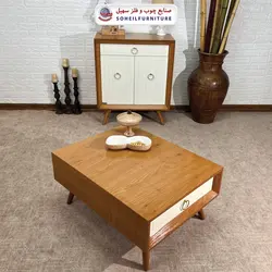 جاکفشی چوب و MDF کشو دار مدل 133 سهیل (روکش طبیعی چوب بلوط)