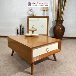 جاکفشی چوب و MDF کشو دار مدل 133 سهیل (روکش طبیعی چوب بلوط)