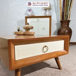 جاکفشی چوب و MDF کشو دار مدل 133 سهیل (روکش طبیعی چوب بلوط)