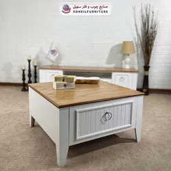 میز تلویزیون مدرن چوب و MDF مدل 141 (روکش طبیعی چوب بلوط)