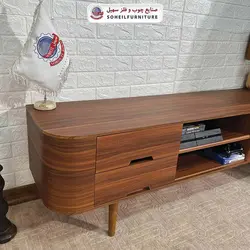 میز تلویزیون جدید چوب و MDF مدل ۱۲۹ سهیل (روکش ضد آب و ضد خش وکیوم)