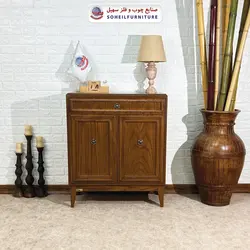 جاکفشی چوب و MDF کشو دار مدل 137 سهیل (روکش طبیعی چوب بلوط)