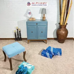 جاکفشی چوب و MDF کشو دار مدل 137 سهیل (روکش طبیعی چوب بلوط)