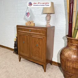 جاکفشی چوب و MDF کشو دار مدل 137 سهیل (روکش طبیعی چوب بلوط)