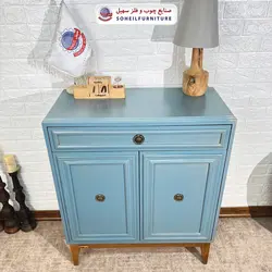 جاکفشی چوب و MDF کشو دار مدل 137 سهیل (روکش طبیعی چوب بلوط)