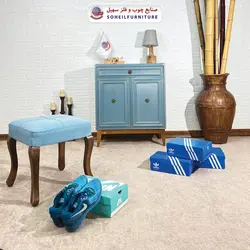 جاکفشی چوب و MDF کشو دار مدل 137 سهیل (روکش طبیعی چوب بلوط)