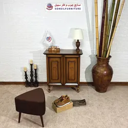 جاکفشی چوب و MDF مدل ۱۳۶ سهیل (روکش طبیعی چوب بلوط)