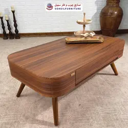 میز جلومبلی چوبی مدرن کشودار مدل 0077 سهیل
