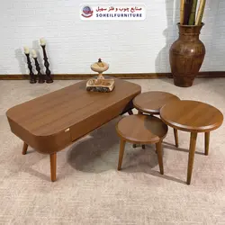 میز جلومبلی چوبی مدرن کشودار مدل 0077 سهیل