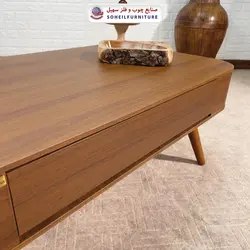 میز جلومبلی چوبی مدرن کشودار مدل 0077 سهیل