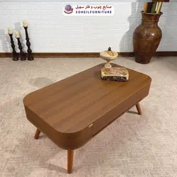 میز جلومبلی چوبی مدرن کشودار مدل 0077 سهیل