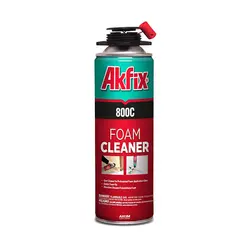 اسپری فوم کلینر آکفیکس AKFIX Foam Cleaner 800C - چسب - چسب غفاری - چسب آکواریوم - چسب پلی اورتان
