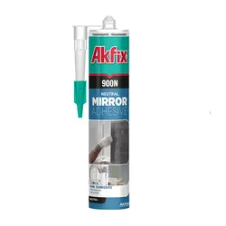 چسب سیلیکون خنثی آینه آکفیکس AKFIX 900N - چسب - چسب غفاری - چسب آکواریوم - چسب پلی اورتان