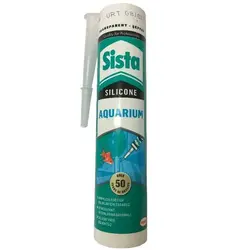 چسب آکواریوم سیستا - چسب سیلیکون آکواریوم Sista 280ml - چسب - چسب غفاری - چسب آکواریوم - چسب پلی اورتان