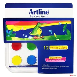 آبرنگ ۱۲ رنگ آرت لاین