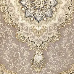 فرش طرح کریستال سیلور 1200 شانه گل برجسته