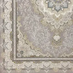 فرش طرح کریستال سیلور 1200 شانه گل برجسته