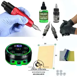 پک کامل دستگاه تاتو بدن پن راکت ۲ تخفیفی کد M612