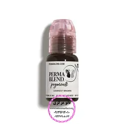 رنگ تاتو پرمابلند دارکست براون (قهوه‌ای تیره) کد M518