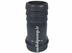 سرشیلنگی 1/4-1 اینچ ساده لاکی (سر شلنگی 4 سانت رزوه دار پلاستیکی)