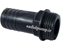 سرشلنگی 1 اینچ ساده لاکی (سر شیلنگی 3 سانت رزوه دار پلاستیکی)